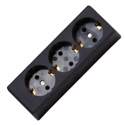 Kopp 120305001, CEE 7/3, 1 module(s), Noir, 250 V, 16 A