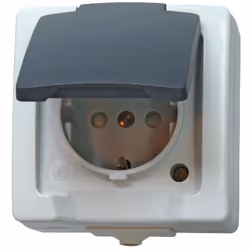 Kopp 107856005, CEE 7/3, CEE 7/4, Gris, 250 V, 16 A