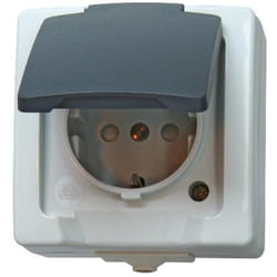 Kopp 107856005 prise de courant CEE 7/3 Gris