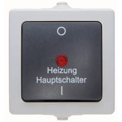 Kopp 565356002 interrupteur d'éclairage Thermoplastique Noir, Gris