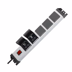 Kopp POWERversal, 1,4 m, IP20, Noir, Gris, 5 sortie(s) CA, 3600 W, 16 A
