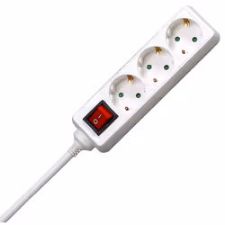 Kopp 129713007, 1,4 m, Blanc, 3 sortie(s) CA, 16 A, 250 V, Blanc