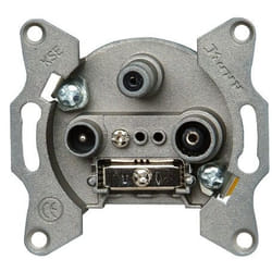 Kopp 916400181 prise de courant SAT + TV + Radio Gris