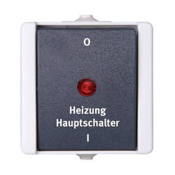 Kopp 541356004 interrupteur d'éclairage Thermoplastique Noir, Blanc