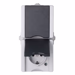Kopp 947555007, Type F, Noir, Blanc, IP44, 250 V, 16 A