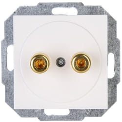 Kopp 951629004 prise de courant Banane Blanc