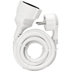 Rallonge - KOPP - 143502087 - 2 m - Prise extra-plate - Câble en PVC blanc