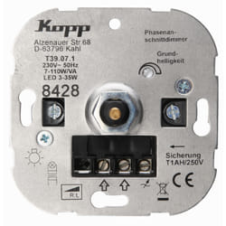 Kopp 842800008 gradateur Intégré Variateur Gris