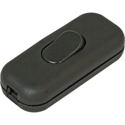Interrupteur pour câble souple Kopp 191305001 avec décharge de traction noir 1 x Off/On 6 a 1 pc(s) W720511