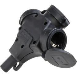 Kopp Base de Fiche 2p+t Noir 250 V avec couvercle - Brand EAN : 4008224667128