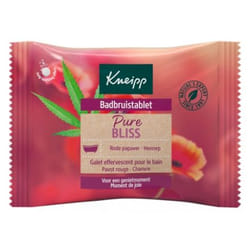 Kneipp Pure Bliss Galet Effervescent pour le Bain Pavot Rouge - Chanvre 1 Galet