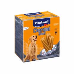 Vitakraft Multipack Dental 3 en 1 Moyens et Grands chiens, Friandises, Chien, Adulte, 720 g, Sans sucre