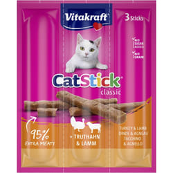 Vitakraft Cat Stick Chat Friandises Agneau, Turquie