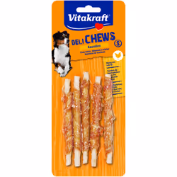 Vitakraft Bâtonnets à mâcher + poulet taille S, Friandise, Chat, Poulet, 55 g