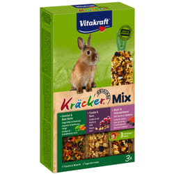Vitakraft Kräcker Trio-Mix Raisin-Noix/ Fruits des Bois/Légumes Lapins Nains P/3