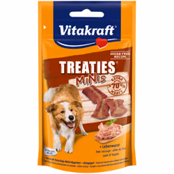 Vitakraft Treaties Minis, Universel, Toutes races, Foie, 48 g