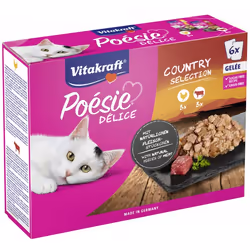 Vitakraft Poésie Délice, Poulet, Porc, Volaille, 85 g, Sans grain