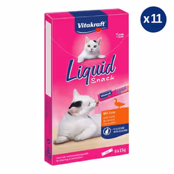 11 x 6 Friandises pour Chat au Canard - Vitakraft Liquid Snack