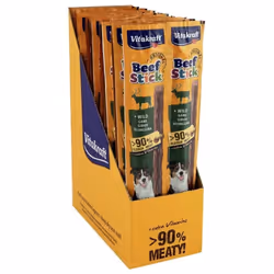 VITAKRAFT Beef Stick au Gibier Friandise pour chien - Lot de 50 sachets - Stick de 12g
