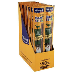 VITAKRAFT Beef Stick au Gibier Friandise pour chien - Lot de 50 sachets - Stick de 12g