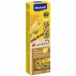VITAKRAFT Kräcker Friandise pour Canaris Œuf Graines de Graminée - Lot de 10x2