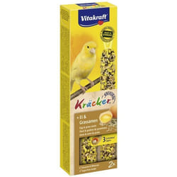 VITAKRAFT Kräcker Friandise pour Canaris Œuf Graines de Graminée - Lot de 10x2