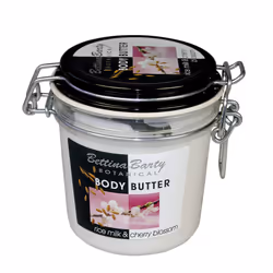 Bettina Barty Rice Milk &amp; Cherry Blossom, Beurre, Nourrissant, Lissage, 400 ml, Lait de riz, Fleurs de cerisier, Pot, AQU ...