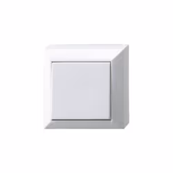 Interrupteur marche/arrêt, matériau : métal, couleur : blanc, dimensions du produit : 5,8 x 5,4 x 4 cm, marque : Rapid, conte ...