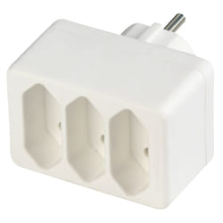 REV 0512730777 adaptateur prise d'alimentation Type F Type C (Europlug) Blanc