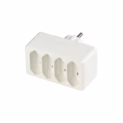 enquête 4 prises euro2,5 A ; 250 V~ description En 1 Mach 4, connecteur multiple pour brancher quatre fiches euro dans une pr ...