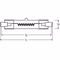Osram 64572 ampoule halogène 1000 W R7s