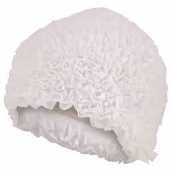 Fashy Bonnet de Bain - Volants pour Femme - Blanc