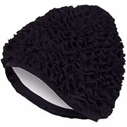 Bonnet de Bain - FASHY - Femme - Volants - Protection Chlorine - Style Rétro