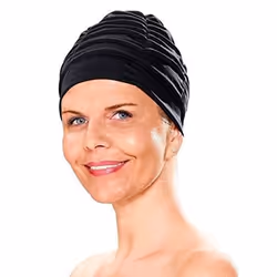 Bonnet de Bain - Fashy - 340120 - Doublé en Polyester - Couleur Noir - Pour Femme