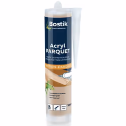Description générale Mastic Bostik ACRYL parquet hêtre clair 300ml est un mastic d'étanchéité conçu pour les joints de finiti ...
