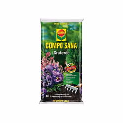 COMPO SANA® terre tombe - Milieu de culture - Sol décoratif noir, profond pour couvrir les tombes. Ils sont utilisés pour les ...