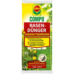 Compo - Engrais gazon + désherbants mauvaises herbes, sac de 10 kg