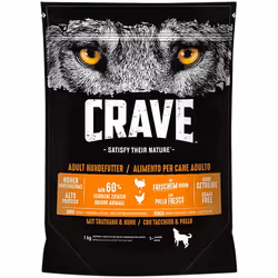 Crave 392245, Adulte, Poulet, Dinde, 1 kg
