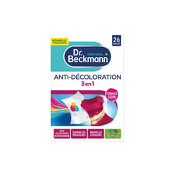 Dr Beckmann - Lingettes anti-décoloration 3-en-1 x26
