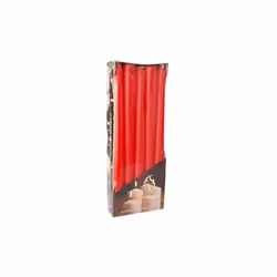 Nombre total de pièces : 10 Hauteur : 25 cm - Diamètre : 2,3 cm Couleur : rouge tangore Matériau : paraffine / stéarine pfl. ...