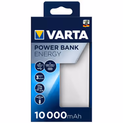 Varta Energy 10000 Lithium Polymère (LiPo) 10000 mAh Noir, Blanc