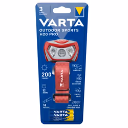 Varta Outdoor Sports H20 Pro Gris, Rouge Lampe frontale LED