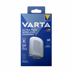 Varta 57914 101 111 chargeur d'appareils mobiles Écouteurs, Casque, Smartphone Argent Secteur Recharge sans fil Charge rapide Intérieure