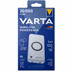 Varta 57909 101 111, 20000 mAh, Lithium Polymère (LiPo), Quick Charge 3.0, Recharge sans fil, 3,7 V, 20 W