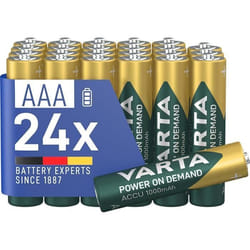 Lot de 8 piles Varta Power on Demand Rechargeable AAA 1000 mAh
