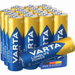 La LONGLIFE Power de VARTA est la plus puissante des piles VARTA. Elle a été spécialement conçue pour les appareils gourmands ...