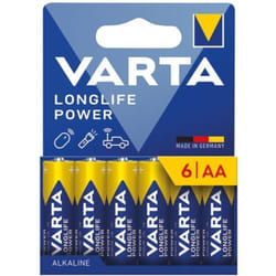 VARTA - Pile Longlife Power AA/LR06 blister de 6