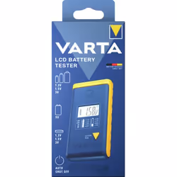 Varta LCD Battery Tester testeur de piles et d'énergies Bleu, Jaune