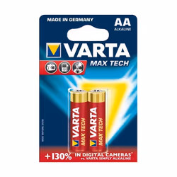 Varta MAX TECH AA, Batterie à usage unique, AA, Alcaline, 1,5 V, 2 pièce(s), 23,8 g