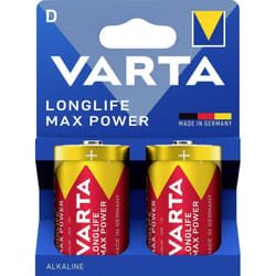 Longlife Max Power d Blister 2 Pile LR20 (d) alcaline(s) 1.5 v 2 pc(s) - Varta